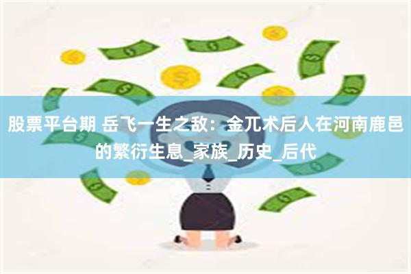股票平台期 岳飞一生之敌：金兀术后人在河南鹿邑的繁衍生息_家族_历史_后代
