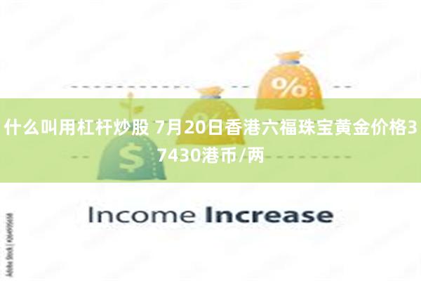 什么叫用杠杆炒股 7月20日香港六福珠宝黄金价格37430港币/两