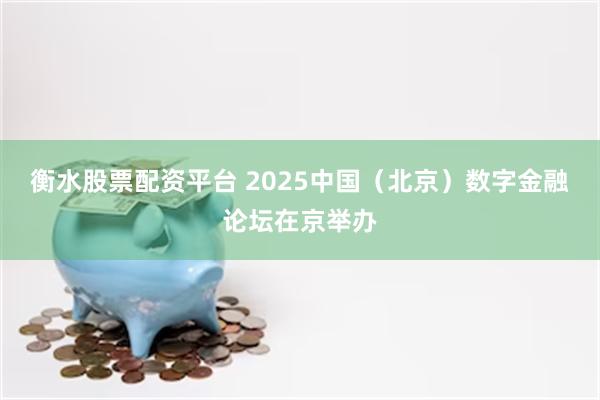 衡水股票配资平台 2025中国(北京)数字金融论坛在京举办