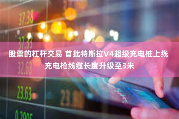 股票的杠杆交易 首批特斯拉V4超级充电桩上线 充电枪线缆长度升级至3米