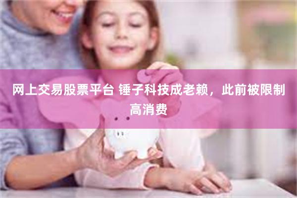 网上交易股票平台 锤子科技成老赖，此前被限制高消费