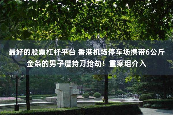 最好的股票杠杆平台 香港机场停车场携带6公斤金条的男子遭持刀抢劫！重案组介入