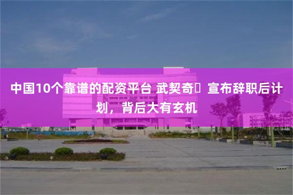 中国10个靠谱的配资平台 武契奇宣布辞职后计划,背后大有玄机