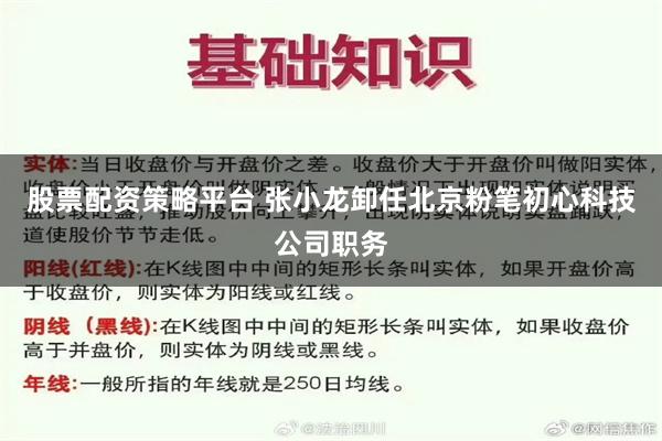 股票配资策略平台 张小龙卸任北京粉笔初心科技公司职务