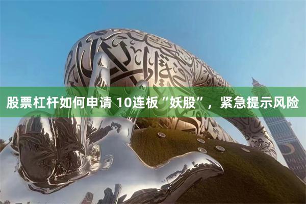 股票杠杆如何申请 10连板“妖股”，紧急提示风险