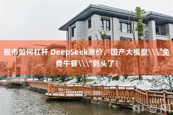 股市如何杠杆 DeepSeek涨价，国产大模型\