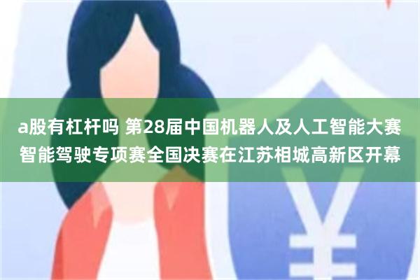 a股有杠杆吗 第28届中国机器人及人工智能大赛智能驾驶专项赛全国决赛在江苏相城高新区开幕