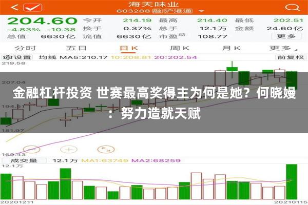 金融杠杆投资 世赛最高奖得主为何是她?何晓嫚:努力造就天赋