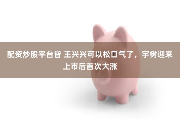 配资炒股平台皆 王兴兴可以松口气了，宇树迎来上市后首次大涨