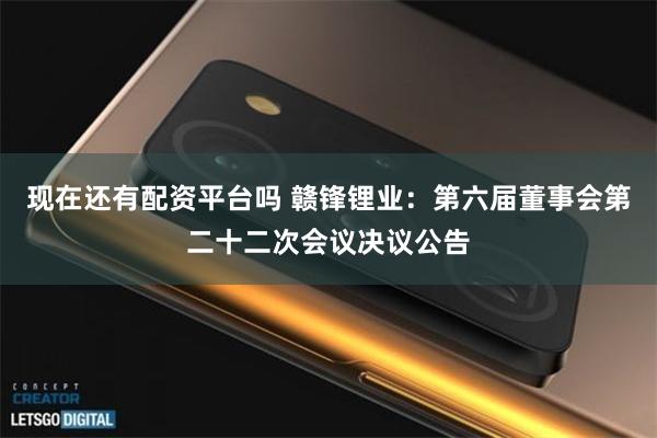 现在还有配资平台吗 赣锋锂业：第六届董事会第二十二次会议决议公告